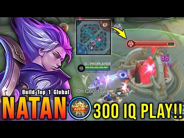 300 IQ PLAY!! 20 Kills Natan Perfect Turret Stealer!! - Build Top 1 Global Natan ~ MLBB