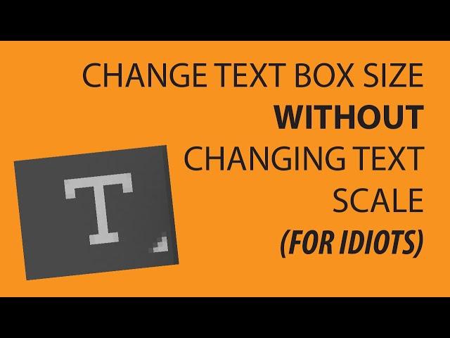 How to Change Text Box Size WITHOUT Changing Text Scale in Illustrator