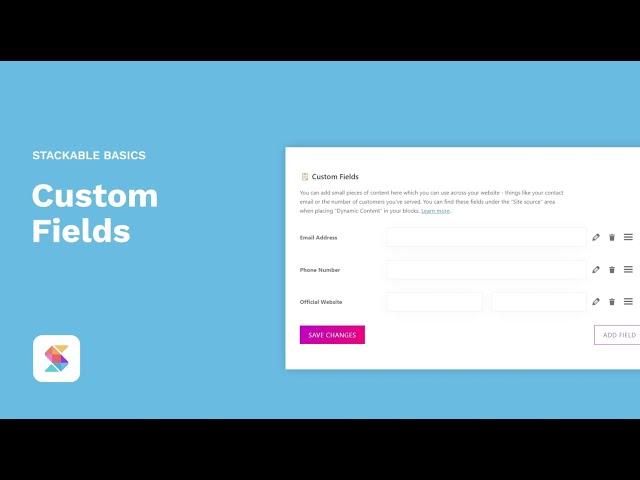 Stackable: Custom Fields