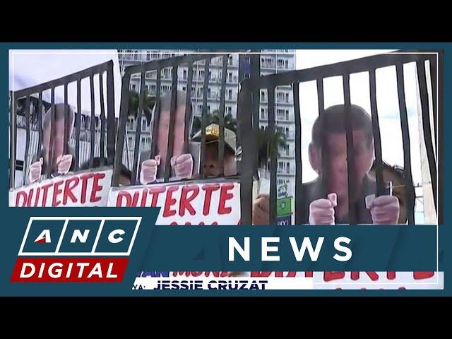 Various groups stage rally in Quezon City to express support for ex-pres. Duterte's arrest | ANC