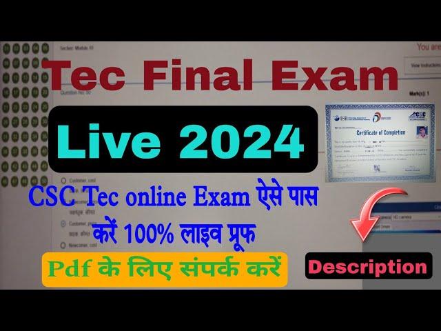 tec final live exam 2024, CSC tec online exam, tec live exam questions answers, tec final exam 2024