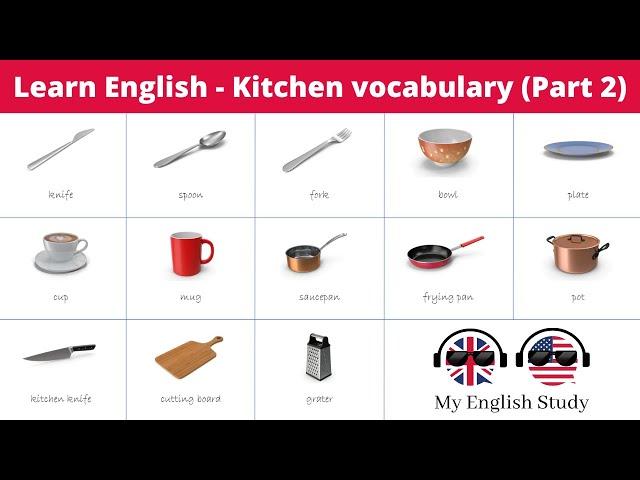 Learn English Vocabulary #12 | Kitchen Tools and Utensils