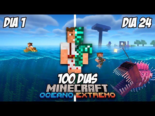 100 Días en un Mundo SOLO de OCÉANO EXTREMO en Minecraft