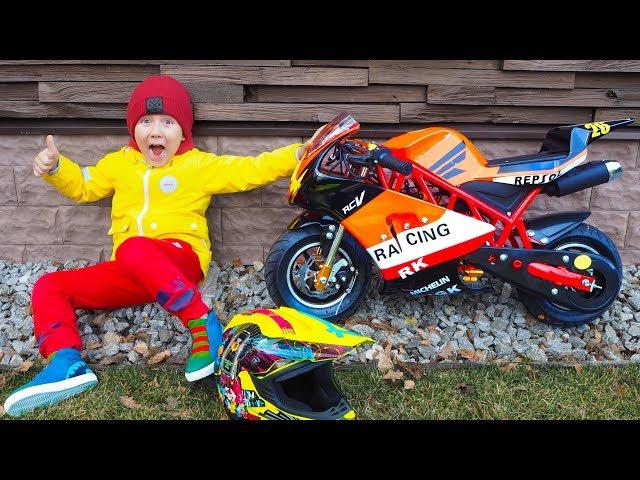 Baby Biker Senya Unboxing mini Bike! Ride On Power Wheel mini Bike Video for kids