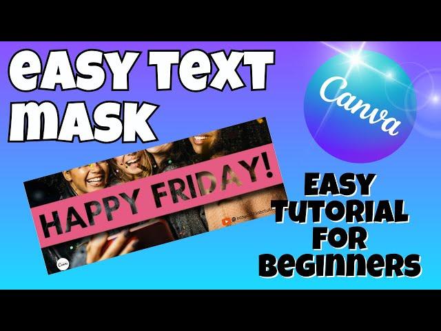 Easy Text Mask or Text Stencil, Put Photos Words, Hollow Text, Text Cut Out, Create a Stencil