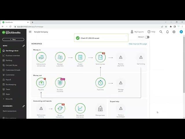 How to Prepare & Print Checks in QuickBooks Online