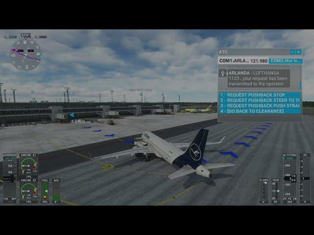 Perfect pushback - MSFS