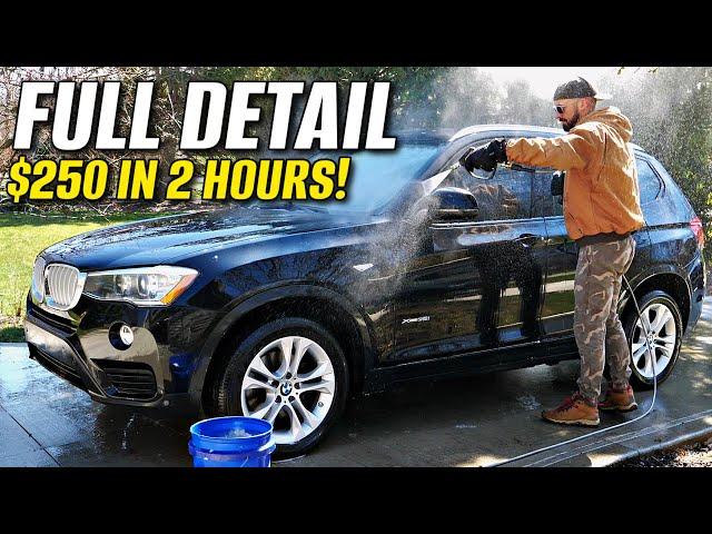 How I Make $125 Per Hour Detailing Cars! BMW X3 Full Detail