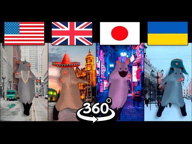 Chess type beat in different countries (Rat Dance) in 360° VR