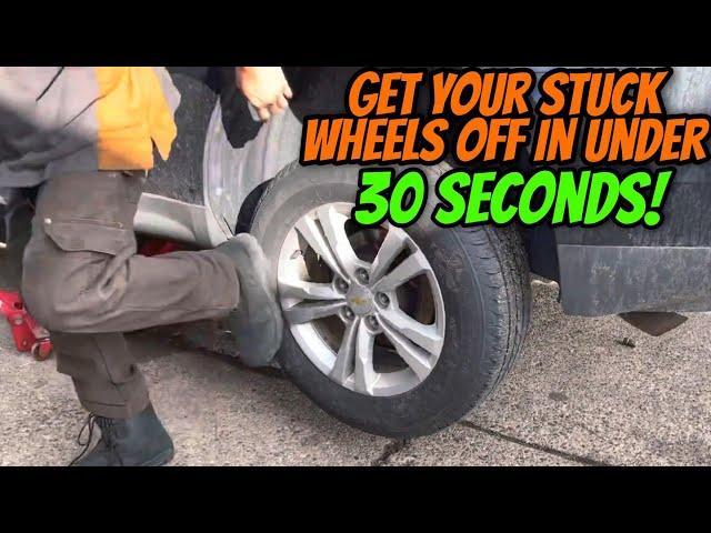 How to Remove a Stuck Wheel  This Wheel is Impossible to get off!! Simple Easy Trick!