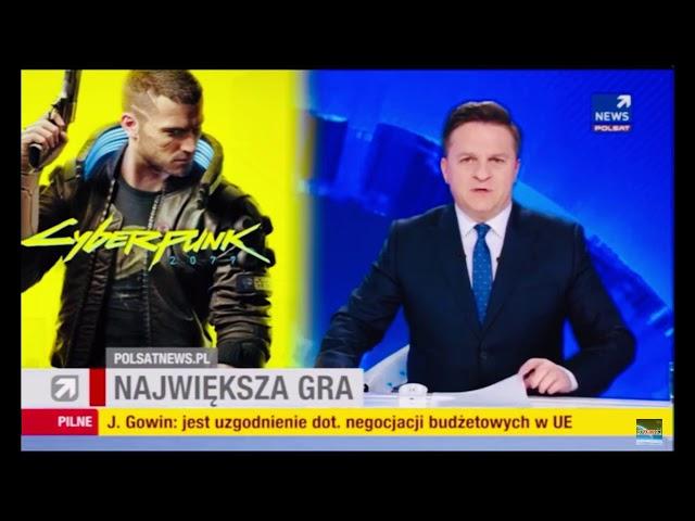 Cyberpunk 2077 premiera w telewizji Polsat News