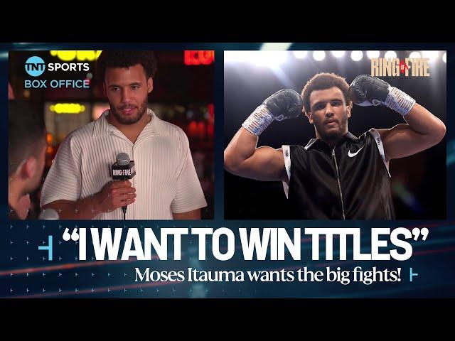 Moses Itauma has his eyes set on TITLES ahead of his fight with Ilja Mezencev  #RingOfFire 