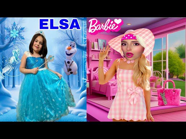 ELSA vs BARBİE SİHİRLİ ZEYNEP HİRANUR NELER OLUYOR !?