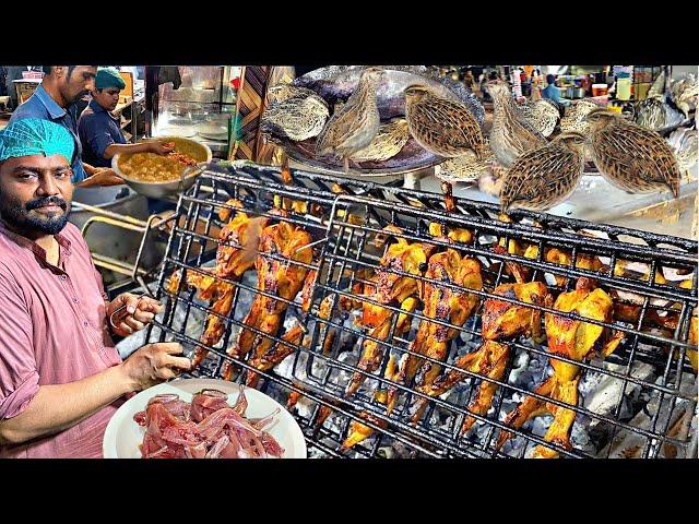 Discover the Authentic Street Food of Sargodha Tahra Batair Wala | Quail/Batair Bird BBQ