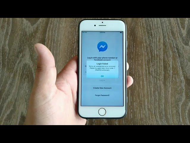 Cant login to Facebook and Messenger on iphone