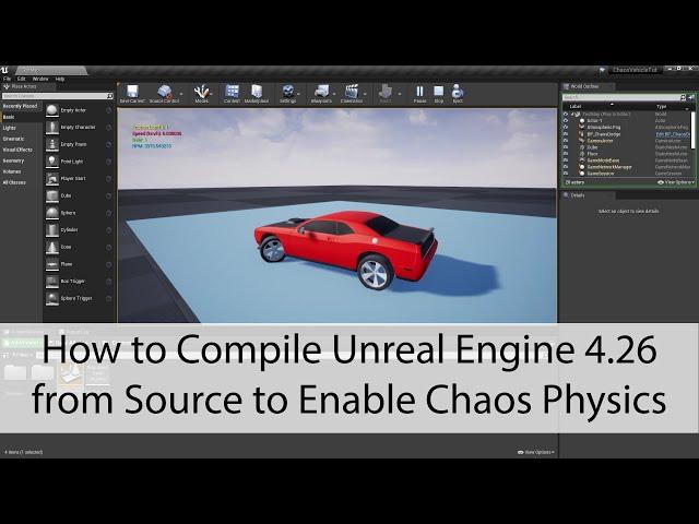 How to Compile Unreal Engine 4.26 from Source to Enable Chaos Physics - Unreal Engine 4 Tutorial