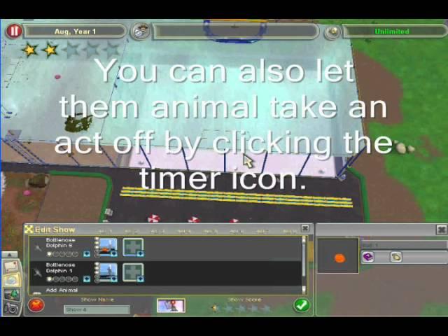 Zoo Tycoon 2 Tutorial- Create a Marine Animal Show