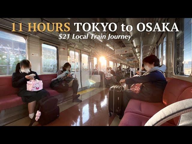 $21 TOKYO to OSAKA by Local Train (11Hour Journey)