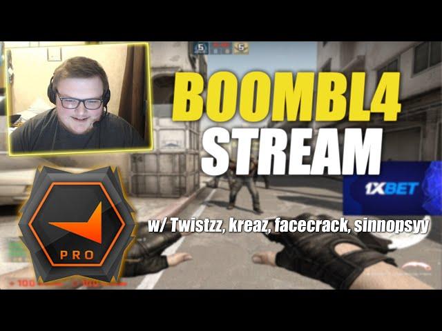 Boombl4 Stream - FPL w/ Twistzz, kreaz, facecrack, sinnopsyy - CS:GO