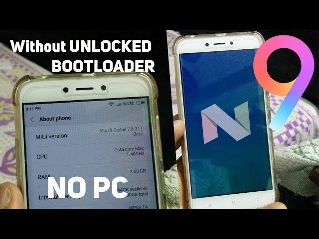 Redmi 4/4X - Upgrade to Miui 9 Nougat 7.1 Official (Global)(No PC and Unlocking Bootloader)