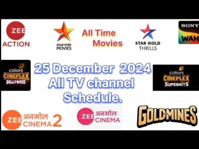 # DD Free Dish Schedule # 25 December 2024 Wednesday Schedule # All TV Channel Schedule # New Update