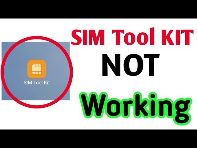 How To Fix SIM Tool KIT Not Working in Android Mobile