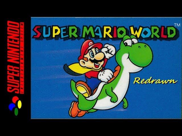 [Longplay] SNES - Super Mario World Redrawn [Hack] [100%, ALL EXITS] (4K, 60FPS)