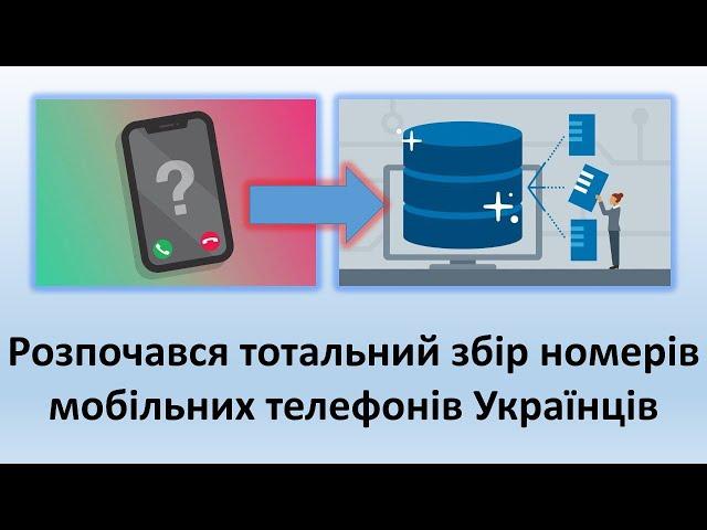 Всеукраїнський збір номерів мобільних телефонів | Розпочався тотальний контроль за кожним із нас!