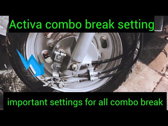 how to tight Activa combo break home step by step  #bikerepair #activa #bikemechanic