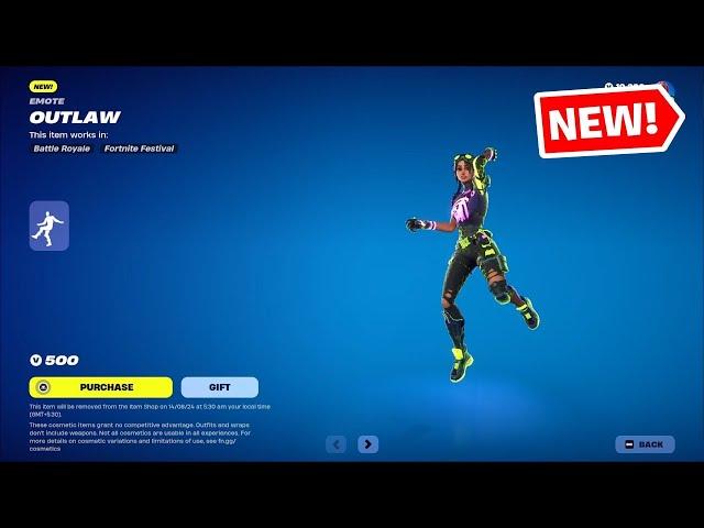 Fortnite NEW Outlaw Emote (Icon Series) in Fortnite Item Shop (7th August, 2024)