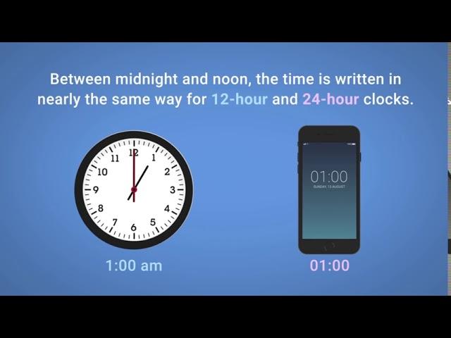 12 vs 24 Hour Clock - Functional Skills