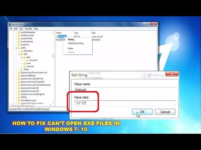 How to Fix Exe Files Can’t Open In Windows 7-10