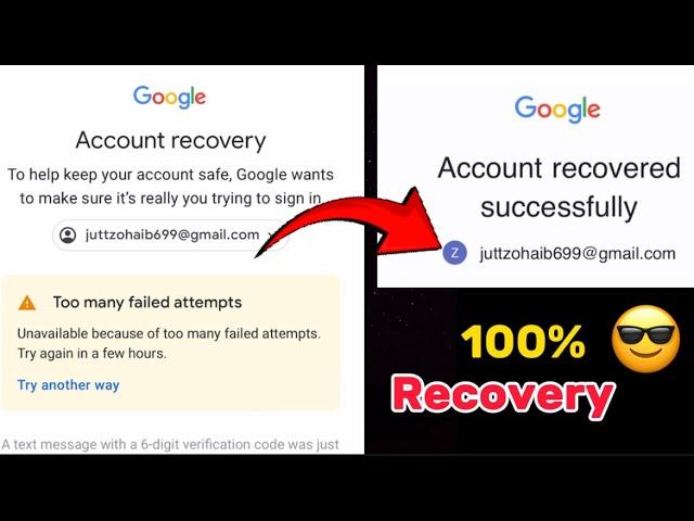 Too many failed attempts Gmail | Too many failed attempts Solution Google account