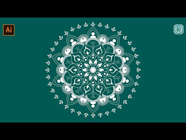 How to Duplicate & Rotate Shapes (Mandala Art) | #5 Adobe Illustrator Tutorial