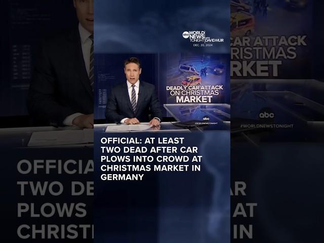 Shocking Incident in Germany ️ Christmas Chaos #BreakingNews #ChristmasMarket #WorldViewToday