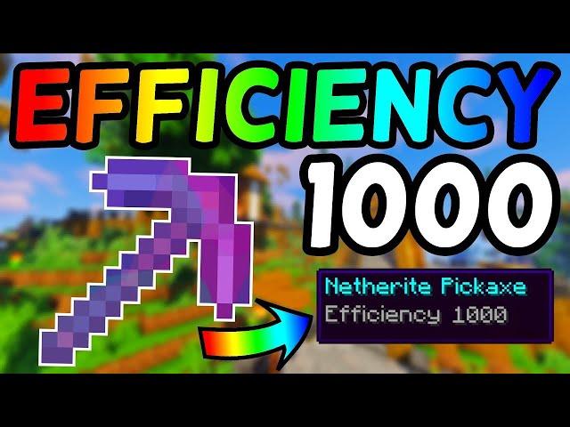 How to Get a Efficiency 1000 Netherite Pickaxe On Minecraft 1.16+ (2021)