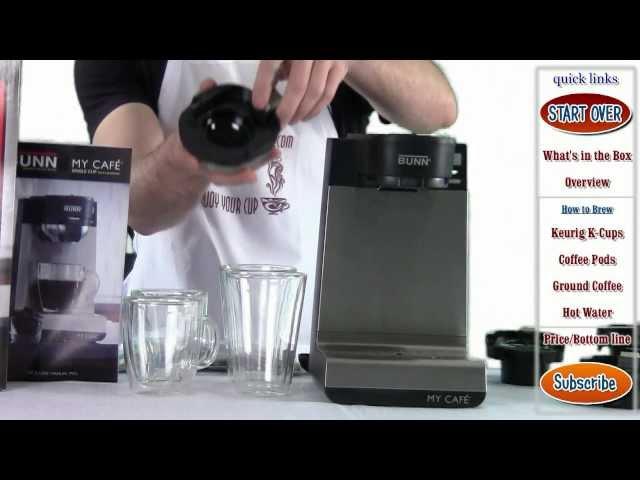 Review: BUNN MCU My Cafe Single Cup Multi-Use Brewer (k-cups, pods, ground coffee)