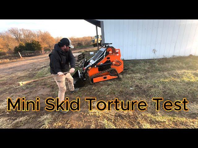 Testing a Chinese mini skid steer until FAILURE!