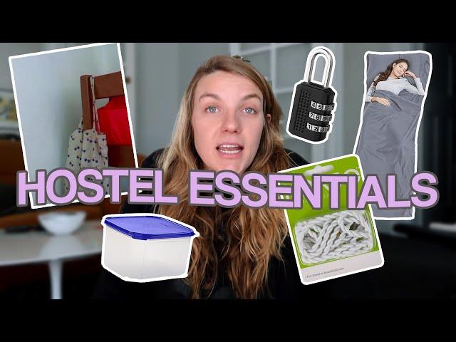 Hostel packing list UPDATED 2022 version - essentials for backpacking