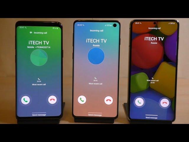 Samsung Galaxy S9 vs S10 vs S21 5G Incoming Call