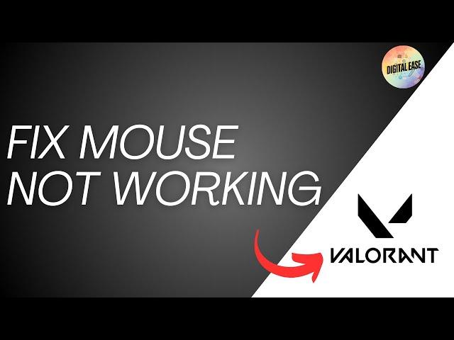 How To Fix Mouse Not Working On Valorant