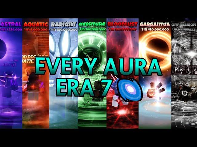 Sols RNG ┃EVERY New Aura  - ERA 7