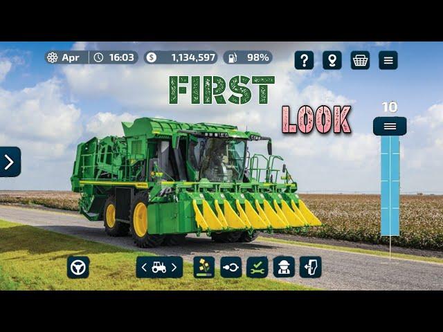 farming simulator 23 | gameplay video | harvester cotton | fs 23 mobile gameplay