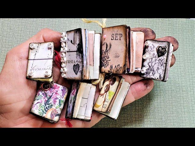 Easy Way to Make TINY TRINKET JUNK JOURNALS! So Darned Cute! Make a Ton! The Paper Outpost! :)