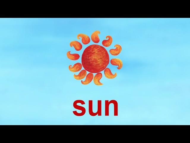 Learn the ABCs in Lower-Case: "s" is for sun and square