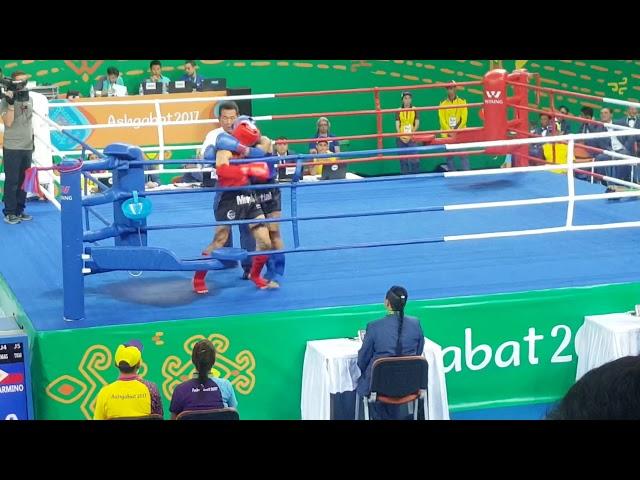 Turkmen sport(tayboks)Rustem bayramdurdyyew vs Filipins