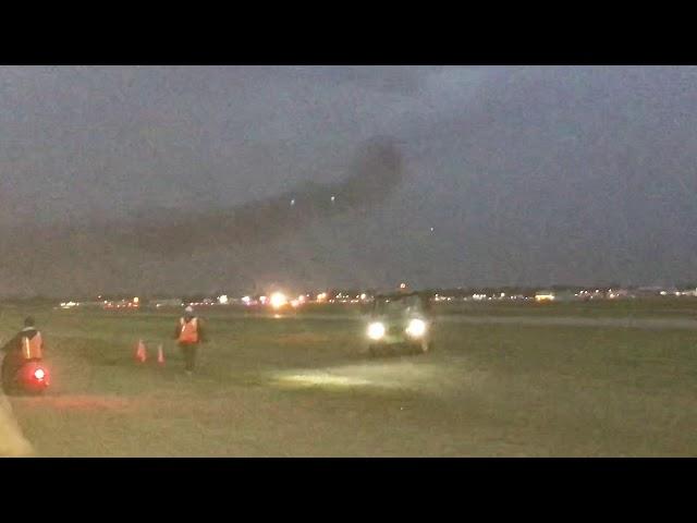 B-1 Lancer takeoff from Oshkosh 2018