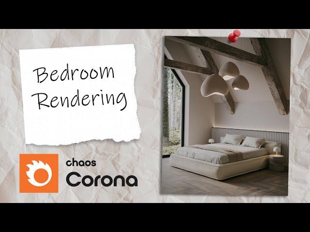 3ds Max Corona Renderer - Bedroom Rendering Tutorial