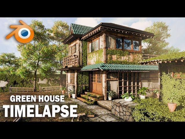 Green House - Blender 4.1 Timelapse