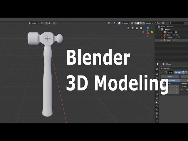 Blender 2.8 Beginner 3D Modeling Tutorial